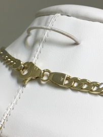 14 K BIcolor Massief Gouden Fantasie Schakel Ketting - 50,5 cm / 37,1 g