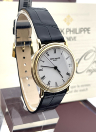 PATEK PHILIPPE  Calatrava Ref. 3802/200J-001 Goud 18 K -1999 / Full Set