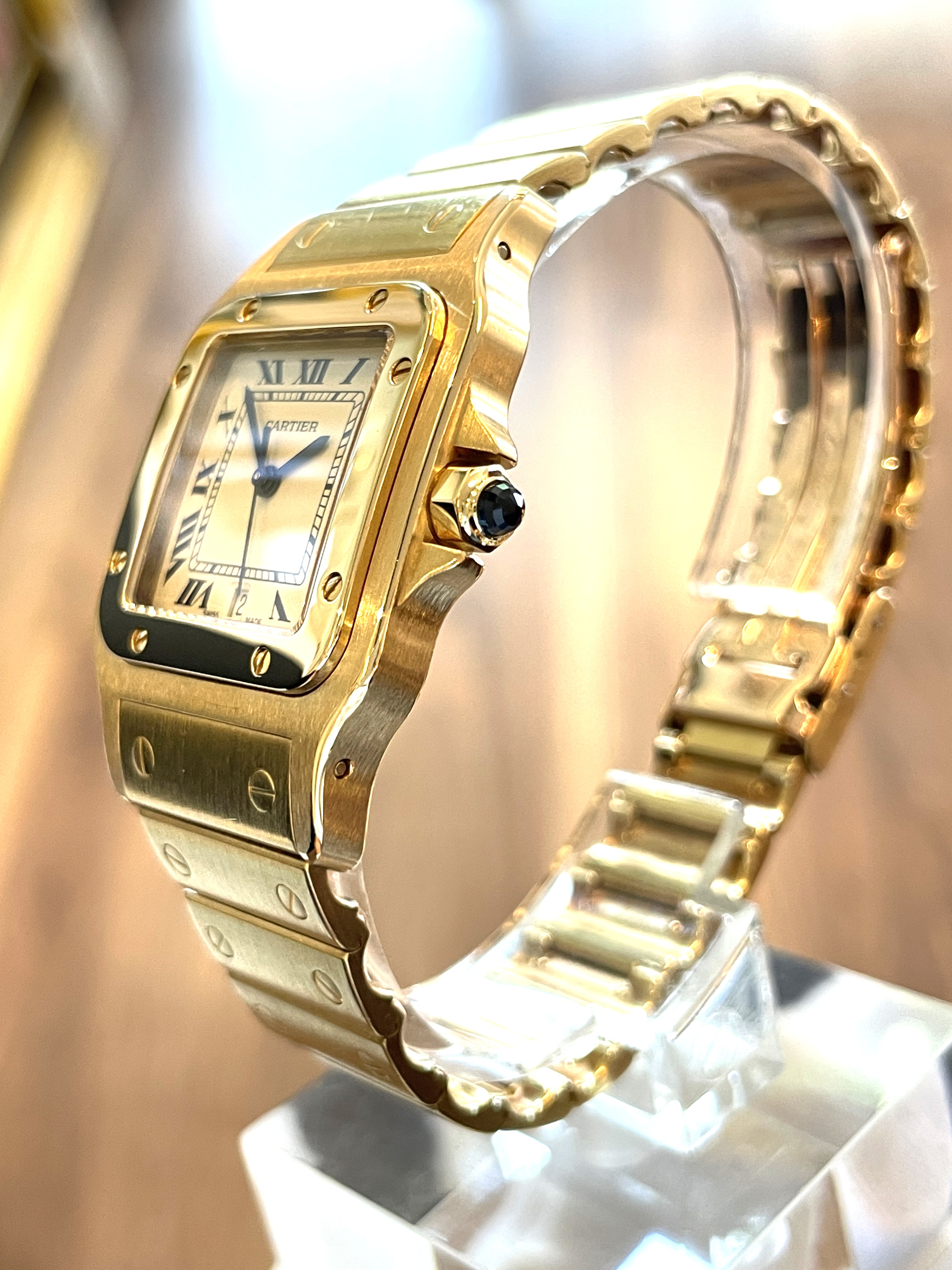 Santos de Cartier Galbee Large Model 18 Karaat Goud - Full Set / Ref. 2003