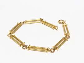 Vintage 18 K Gouden Schakel Armband - 21 cm / 18,38 g