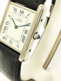 Zilveren Must de Cartier Tank Quartz - Dames Polshorloge - 3289