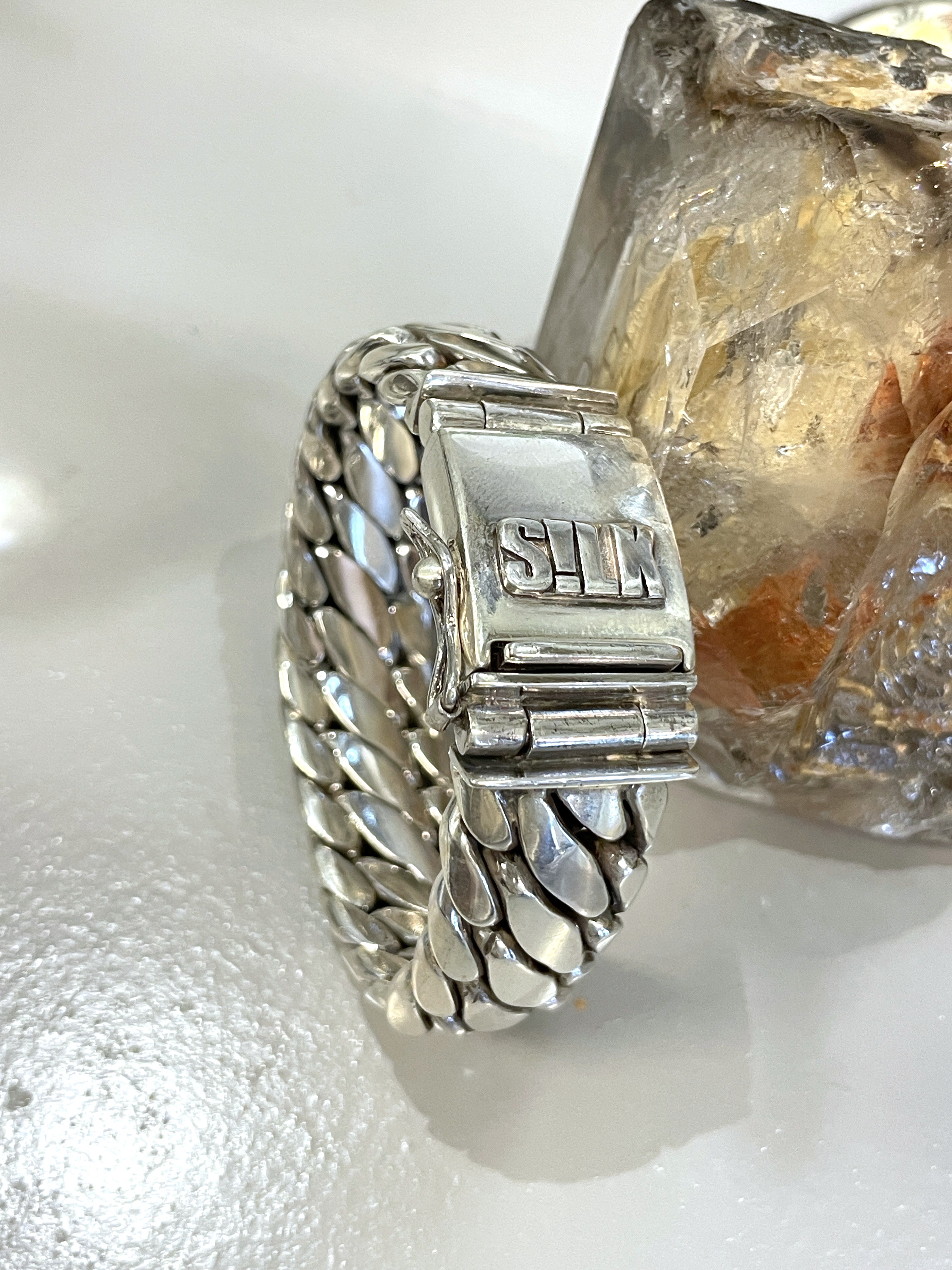 SILK 310 Zilveren Armband Shiva Tri-Band - 19 cm / 2 cm