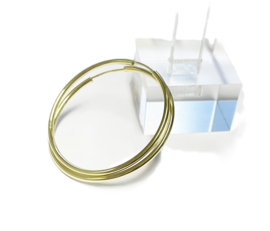 14 Karaat Gouden Oorringen 40 mm Ronde Buis 1,8 mm