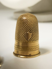 Antiek 18 K Gouden Vingerhoed (bewerkt) - ca 1880