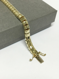Vintage 14 K Gouden (Bolle) Schakel Armband - 19 cm / 18,05 g