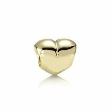 PANDORA 750119 Heart Charm 14 K Gouden Bedel  - Retired