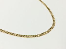 14 K Gouden Gourmet Schakel Ketting - 52 cm / 7,25 g