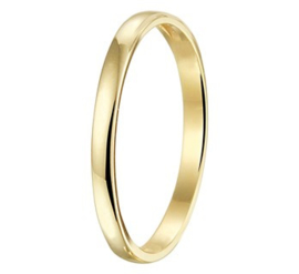14 K Gouden Bijzet Ring Aanschuif Ring - 2 mm / Mt 17