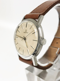 Zenith Vintage Dresswatch Heren Horloge Staal Jaren '60 - 1 Jaar Garantie