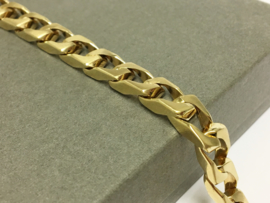 14 K Massief Gouden Gourmet Schakel Armband - 21 cm / 36 g