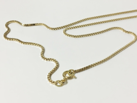 14 K Gouden Venetiaanse Schakel Ketting - 60 cm / 11 g