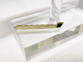 14 K Gouden Dasspeld Met Onyx - 6 cm