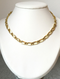 14 K Gouden Schakel Collier - Verstelbaar 41-47,5 cm