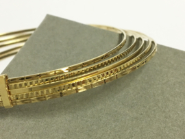 8 K Gouden Rinkel Armbanden - Set van 5