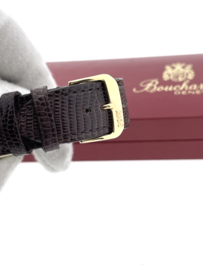 BOUCHARD Geelgouden Heren Polshorloge Dresswatch Jaren '90 Quartz