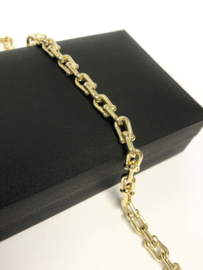 14 K Gouden Schakel Armband Harpschakel - 19,5 cm