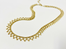 14 K Antiek Gouden Draad Collier (verstelbaar) 42 - 46 cm / 24,89 g