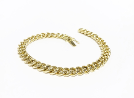 14 K Gouden Gourmet Schakel Armband - 20,5 cm / 17 g