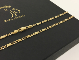 14 K Gouden Gucci / Valkoog Schakel Ketting - 57 cm / 11,4 g