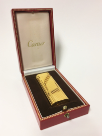 Cartier Vergulde Aansteker in Originele Doos