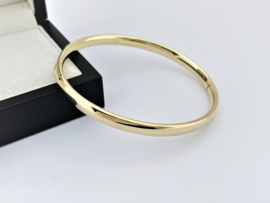 14 Karaat Gouden Slaven Armband / Bangle Draaglengte 19 cm -  12,9 g / 6 mm