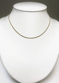 14 K Gouden Gourmet Collier - 38 cm / 3,7 g / 1,7 mm