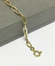 14 K Gouden Anker Schakel Armband - 21,5 cm / 7,7 g