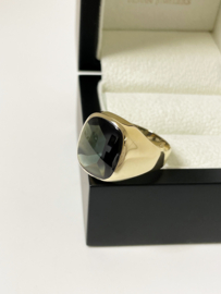 8 Karaat Heren Ring Model Stomphoek Toermalijn Kleurig Spinel - Mt 20.5