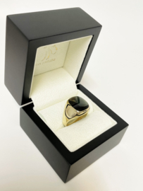 8 Karaat Heren Ring Model Stomphoek Toermalijn Kleurig Spinel - Mt 20.5