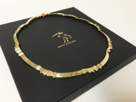 14 K Gouden Collier - Finse Designer Riitta Hakala / Stijl Lapponia