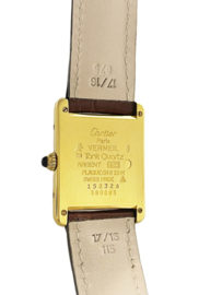 Must de Cartier Tank Large Quartz 590005 White Trinity Roman Dial