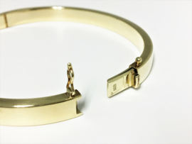 14 K Gouden Slaven Armband - Ovaal (glad) - 13,49 g