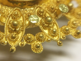 14 K Antiek Gouden Broche Zeeuwse Knopen - 31 mm