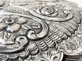 Antiek Zilveren Wandspiegel Ottomaans Turkije  - 900/1000