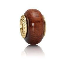 PANDORA 750707 Muirapiranga Wood Murano Charm - Goud