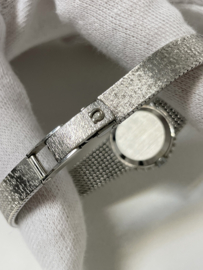 Omega de Ville 18 Karaat Witgouden Lady Diamond Cocktail Watch 1970 - Ref. 7243 / 0.50 ct Briljant Geslepen Diamant