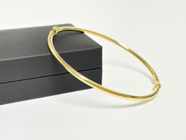 14 K Gouden Armband / Bangle (Small) Glad / Rond - Mt. 17.5 cm
