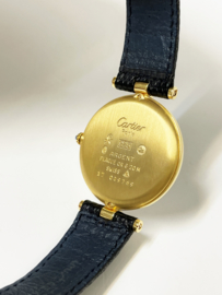 Cartier Le Must Vermeil Ronde Large Lapis Lazuli Dial Quartz