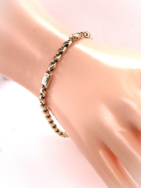 Monzario - 14 K Gouden Schakel Armband - 20 cm / 4 mm / 5.5 g