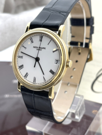 PATEK PHILIPPE  Calatrava Ref. 3802/200J-001 Goud 18 K -1999 / Full Set