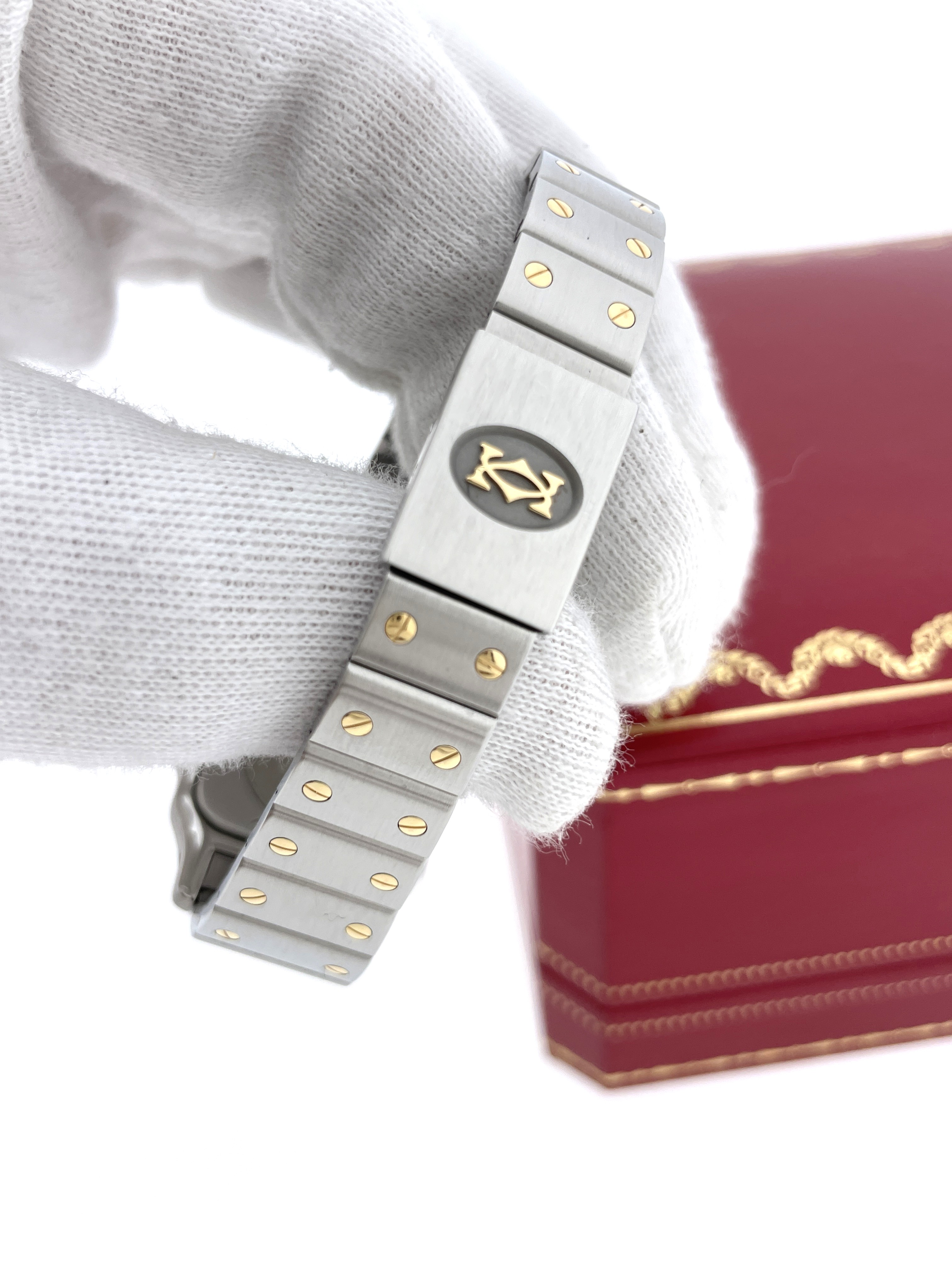 Santos de Cartier Galbee Lady Ref. 1057930 Staal/Goud - Incl. Garantie