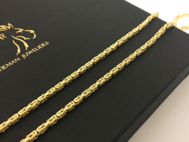 14 K Gouden Koningsketting Byzantijns - 70 cm / 3 mm / 43,25 g