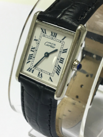 Zilveren Must de Cartier  Tank Quartz - Dames Polshorloge 01475