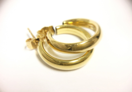 18 K Gouden Creolen (glad) - 2 cm