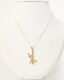 14 K Gouden Hanger - Adelaar (bewerkt)
