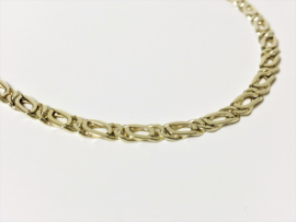 14 K Gouden Valkoog Schakel Ketting - 53,5 cm / 16,45 g