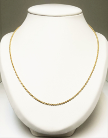 18 K Massief Gouden Koord Ketting - 53 cm / 11,4 g