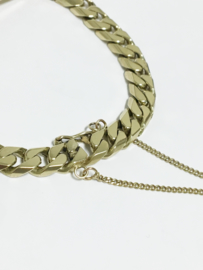 14 K Massief Gouden Gourmet Plaat Armband - 22,3 cm / 47,45 g