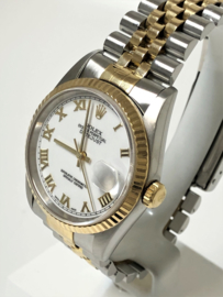 Rolex Datejust White Roman Dial 36 mm - 1996 / Inclusief Garantie