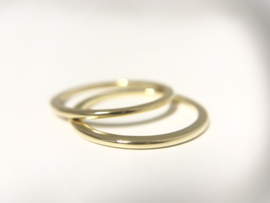 Set 14 K Gouden Aanschuif Ringen